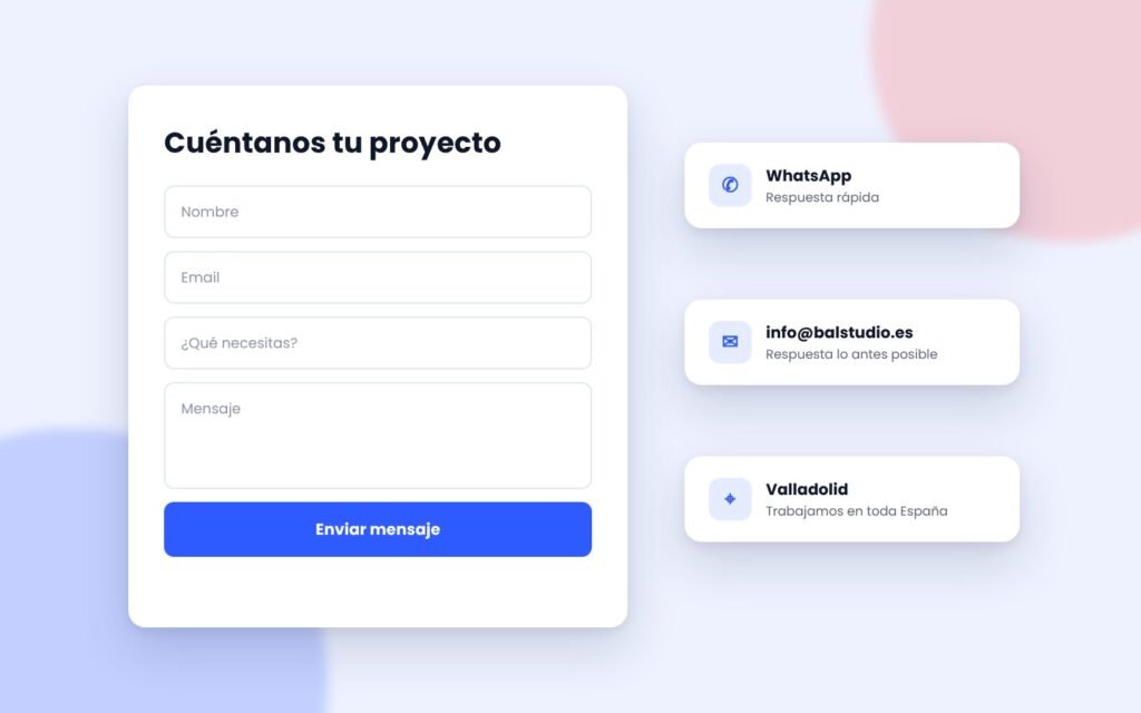Contacto con BAL, agencia de marketing en Valladolid