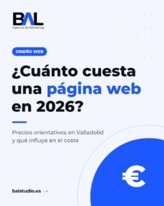 Cuánto cuesta una página web en Valladolid en 2026
