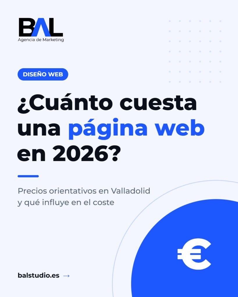 Cuánto cuesta una página web en Valladolid en 2026